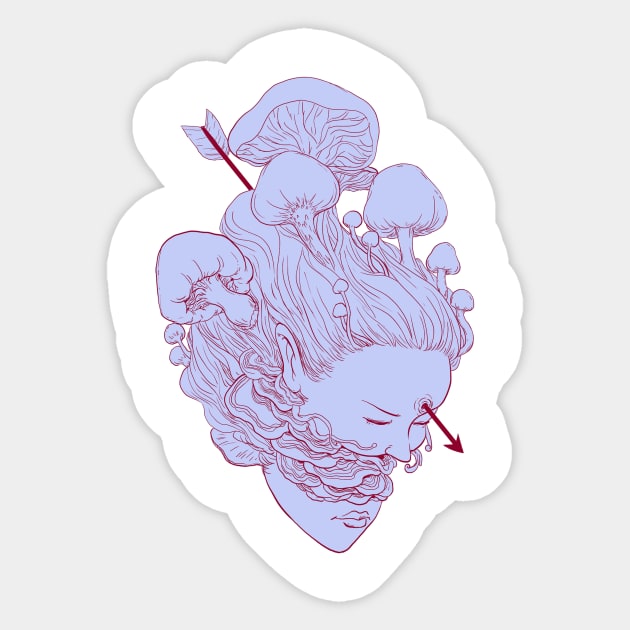 heart of fungus Sticker by jang47